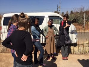 Team members in South Africa