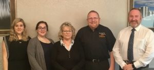 Rachel with members of the MND Association Conference Team and Craig Stockton of MND Scotland